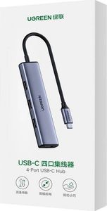 HUB USB Ugreen CM473 4x USB-A 3.0 (UGR1075GRY) 5
