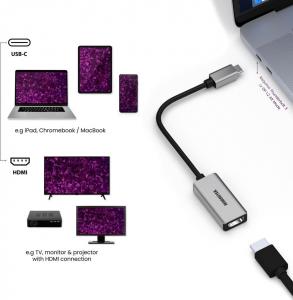 Adapter USB Marmitek USB - HDMI Srebrny  (8369) 2