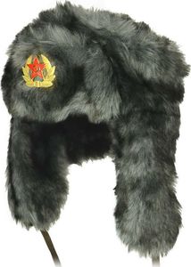 Mil-Tec Mil-Tec Czapka Uszatka Radziecka Shapka Czarna L 1