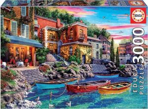 Educa Puzzle 3000 Zachód słońca w Como/Włochy G3 1