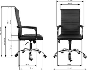 Krzesło biurowe Szchara Turbo 10 Czarne 2