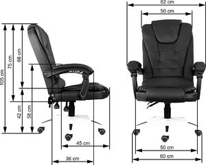 Krzesło biurowe Szchara Office 90 Czarny 2
