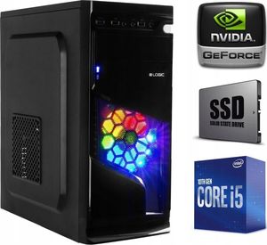 Komputer Netcom Core i5-10400F, 8 GB, GT 1030, 240 GB SSD 500 GB HDD Windows 10 Pro 2