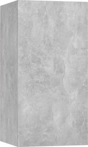 vidaXL 4-cz. zestaw szafek TV, szarość betonu, płyta wiórowa 5