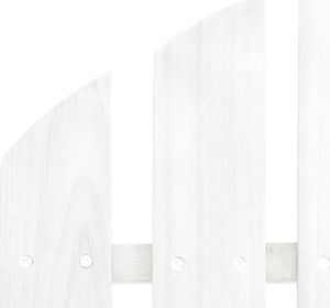 vidaXL Krzesło ogrodowe Adirondack ze stolikiem, jodłowe, białe 7