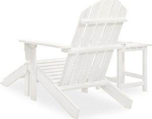 vidaXL Adirondack z podnóżkiem i Krzesło ogrodowe stolikiem, jodłowe 4