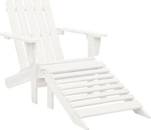 vidaXL Adirondack z podnóżkiem i Krzesło ogrodowe stolikiem, jodłowe 5