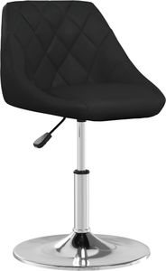 vidaXL Krzesło biurowe, czarne, sztuczna skóra 1
