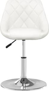 Krzesło biurowe vidaXL Krzesło biurowe, białe, sztuczna skóra 3