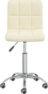Krzesło biurowe vidaXL Kremowe 2