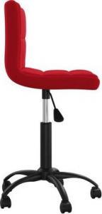 Krzesło biurowe vidaXL Ciemnoczerwone 3
