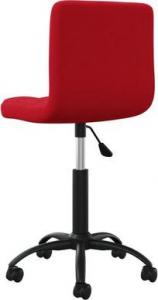 Krzesło biurowe vidaXL Ciemnoczerwone 4