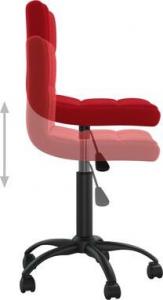 Krzesło biurowe vidaXL Ciemnoczerwone 5