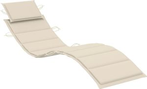 vidaXL Ogrodowy leżak ze stolikiem i poduszką, lite drewno akacjowe 6