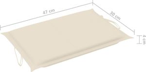 vidaXL Ogrodowy leżak ze stolikiem i poduszką, lite drewno akacjowe 10