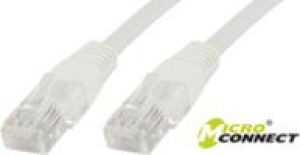 MicroConnect U/UTP CAT5e 0.5M White PVC (B-UTP5005W) 1