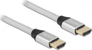 Kabel Delock HDMI - HDMI 1m srebrny (85366) 1