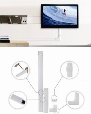 Organizer Maclean Listwa maskująca Biały 1 sztuka  (MC-695W) 2