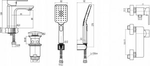Umywalka Valvex 2455800 BAT. LOFT GOLD UMYWALKA 1-OTW. VALVEX // BV.2455800 6