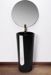 UmywalkaReaREA-U6635 UMYWALKA BLANKA WOLNOSTOJĄCA Z PRZELEWEM BLACK //CE.REA.U-BLANCA-BLACK 3