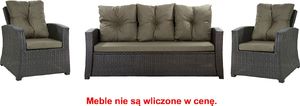 Setgarden Zestaw poduszek na meble ogrodowe rattanowe dla 5 osób rozmiar 168/52 1