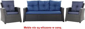 Setgarden Zestaw poduszek na meble ogrodowe rattanowe dla 5 osób rozmiar 168/52 1