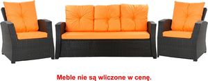Setgarden Zestaw poduszek na meble ogrodowe rattanowe dla 5 osób rozmiar 168/52 1