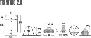 Namiot turystyczny High Peak Trentino 2.0 3