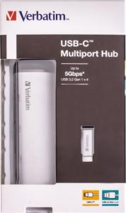 HUB USB Verbatim 4x USB-A 3.0 (49147) 4