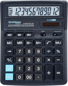 Kalkulator Donau Kalkulator biurowy DONAU TECH, 12-cyfr. wyświetlacz, wym. 199x153x31 mm, czarny 1