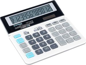 Kalkulator Donau Kalkulator biurowy DONAU TECH, 12-cyfr. wyświetlacz, wym. 156x152x28 mm, biały 2