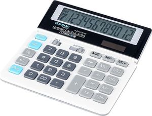 Kalkulator Donau Kalkulator biurowy DONAU TECH, 12-cyfr. wyświetlacz, wym. 156x152x28 mm, biały 3