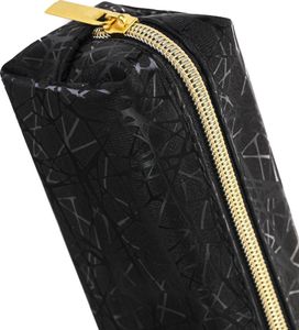 Piórnik Pepco Czarny, prostokątny piórnik, imitacja skóry Czarny 3