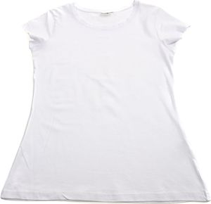 Pepco Damska biała dłuższa bluzeczka z krótkim rękawem S Biały 1