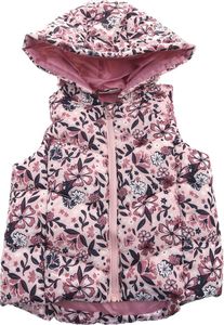 Pepco Dziewczęca, różowa kamizelka przejściowa ze wzorem w kwiaty 74 Jasnoróżowy 1