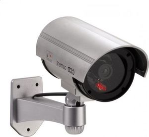 Kamera IP Atrapa kamery tubowej CCD LED srebrna 1