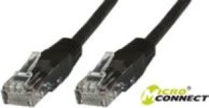 MicroConnect Kabel CAT 6 U/UTP 1m PVC Czarny (B-UTP601S) 1
