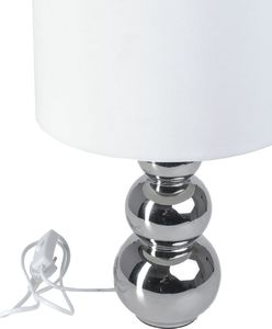 Lampa stołowa Pepco Lampa ceramiczna Srebrny 3