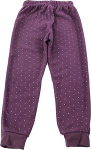 Pepco Polarowe spodnie dziewczęce 3/4 Bordowy 2