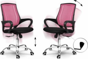 Krzesło biurowe Sofotel Denar Różowe 13