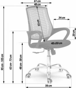 Krzesło biurowe Sofotel Denar Różowe 14