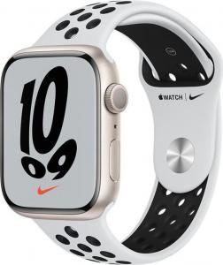 Smartwatch Apple Watch Series Nike 7 GPS 41mm Biało-czarny  (MKN33WB/A) 1