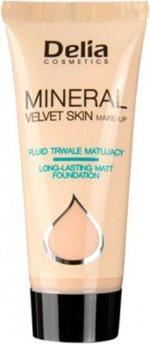Delia Cosmetics Mineral Velvet Skin Mineralny fluid nr 33 Pudrowy beż 35ml 1