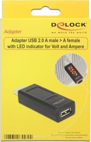 Adapter USB Delock USB-A - USB-A Czarny  (65569) 5