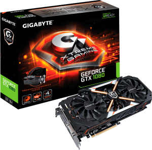 Karta graficzna Gigabyte GeForce GTX 1080 Xtreme Gaming Premium Pack 8GB GDDR5X (256 bit) DVI-D, HDMI, 3x DP, BOX (GV-N1080XTREME-8GD-PP (REV. 2.0)) 1