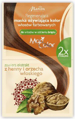 Marion Mari Color Maska odżywiająca do włosów w odcieniu brąz 2x20 ml 1