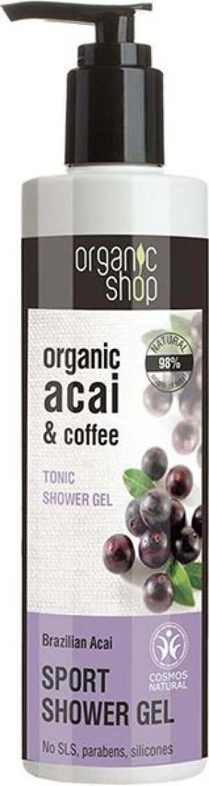 Organic Shop Żel pod prysznic Tonizujący Brazylijskie jagody Acai 280 ml 1