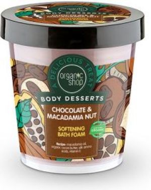 Organic Shop Pianka do kąpieli Body Desserts Zmiękczająca Chocolate & Macadamia 450ml 1