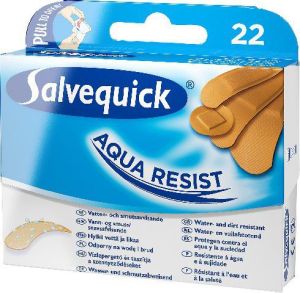 Salvequick  Plastry Aqua Resist wodoodporne 1op-22szt 1