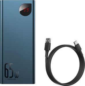 Powerbank Baseus Adaman Metal 65W 20000mAh Granatowy 2